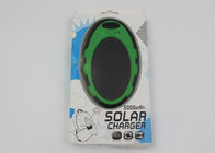 5000 mAh Oval Shape Solar Mobile Usb Power Bank Battery Pack For Travel