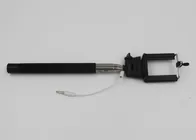 Adjustable Wired Selfie Stick For Smartphone , Hand Held Selfie Extension Pole