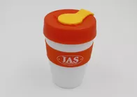 12OZ Novelty Insulated Plastic Coffee Cup , Non - Toxic Plastic Drinking Cups With Lids