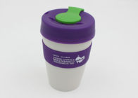 12OZ Novelty Insulated Plastic Coffee Cup , Non - Toxic Plastic Drinking Cups With Lids